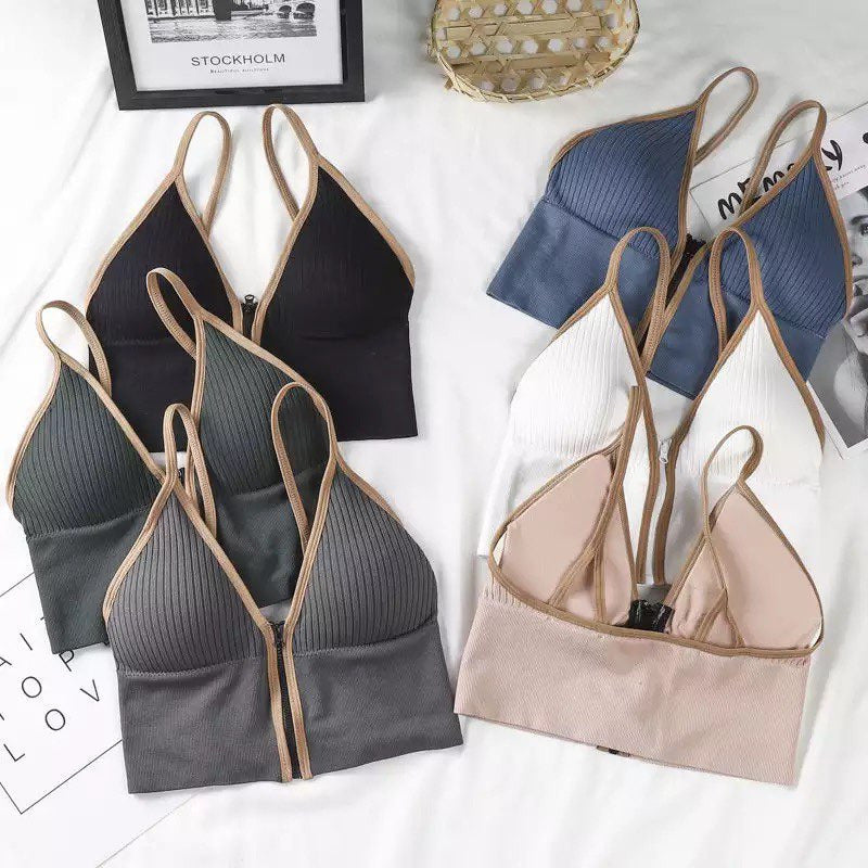 SINGLE ZIP - UP STRECHABLE BRA