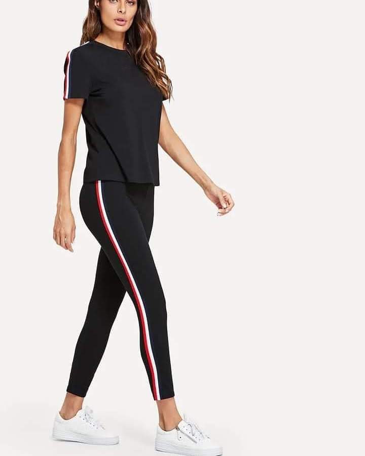 STRIPE - HALF SLEEVE TRACKSUIT