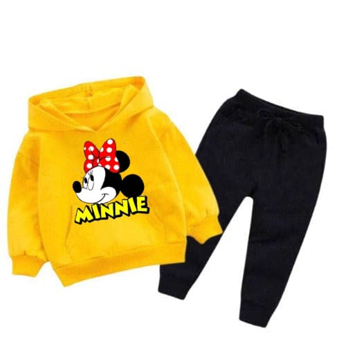 MINNIE KIDS HOODED PRINTED TRACKSUIT