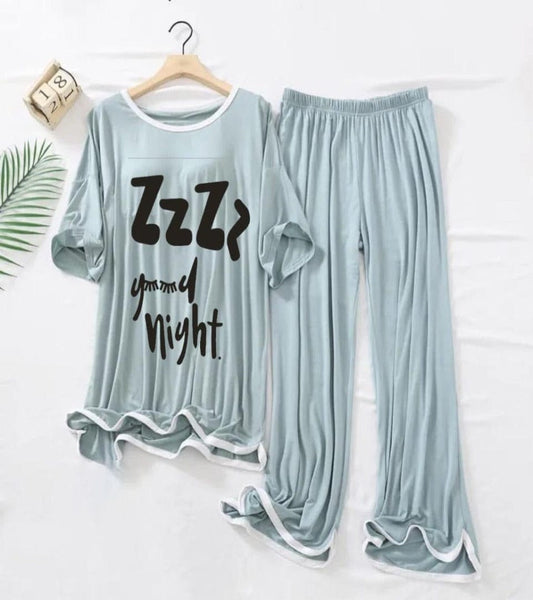 SLEEP NIGHT PRINTED TRENDY LOUNGE WEAR FOR WOMEN