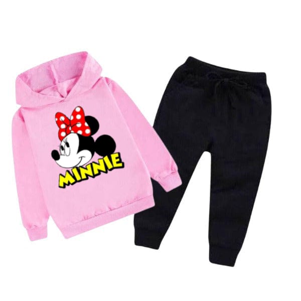 MINNIE KIDS HOODED PRINTED TRACKSUIT