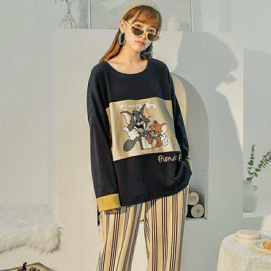 Tom & Jerry Printed Night suit