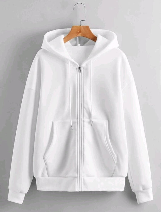 PLAIN ZIPPER HODDIE FOR UNISEX ( MEN & WOMEN )