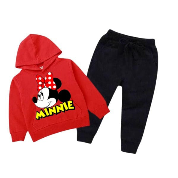 MINNIE KIDS HOODED PRINTED TRACKSUIT